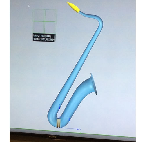 Saxophone, Heavenly Music - initial artist's rendering